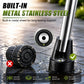 Non-Slip Rubber Cane Tip Replacement, Heavy Duty Walking Cane Foot with Metal Insert for Stability and Support