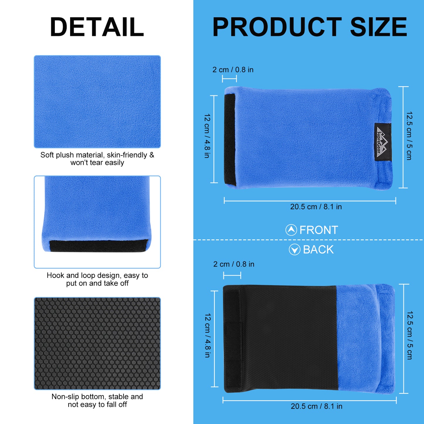 2 Pack Hand Grips Handle Covers Rollator Grip Pads