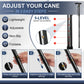 Folding Cane Adjustable Walking Stick Lightweight Travel Cane with T Handle