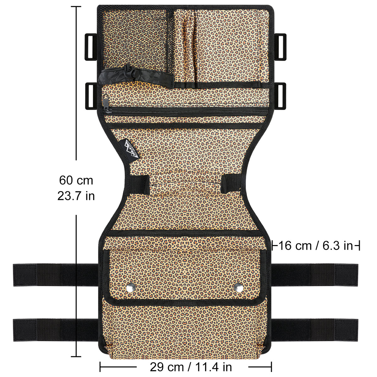 Walker Side Bag Organizer for Side Bar Walkers with 8 Pockets