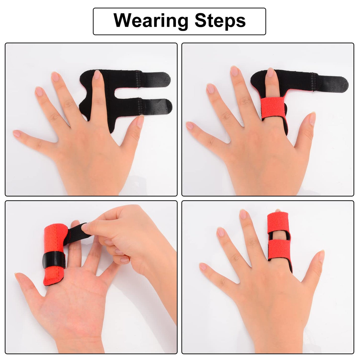 4 Pack Adjustable Finger Splint