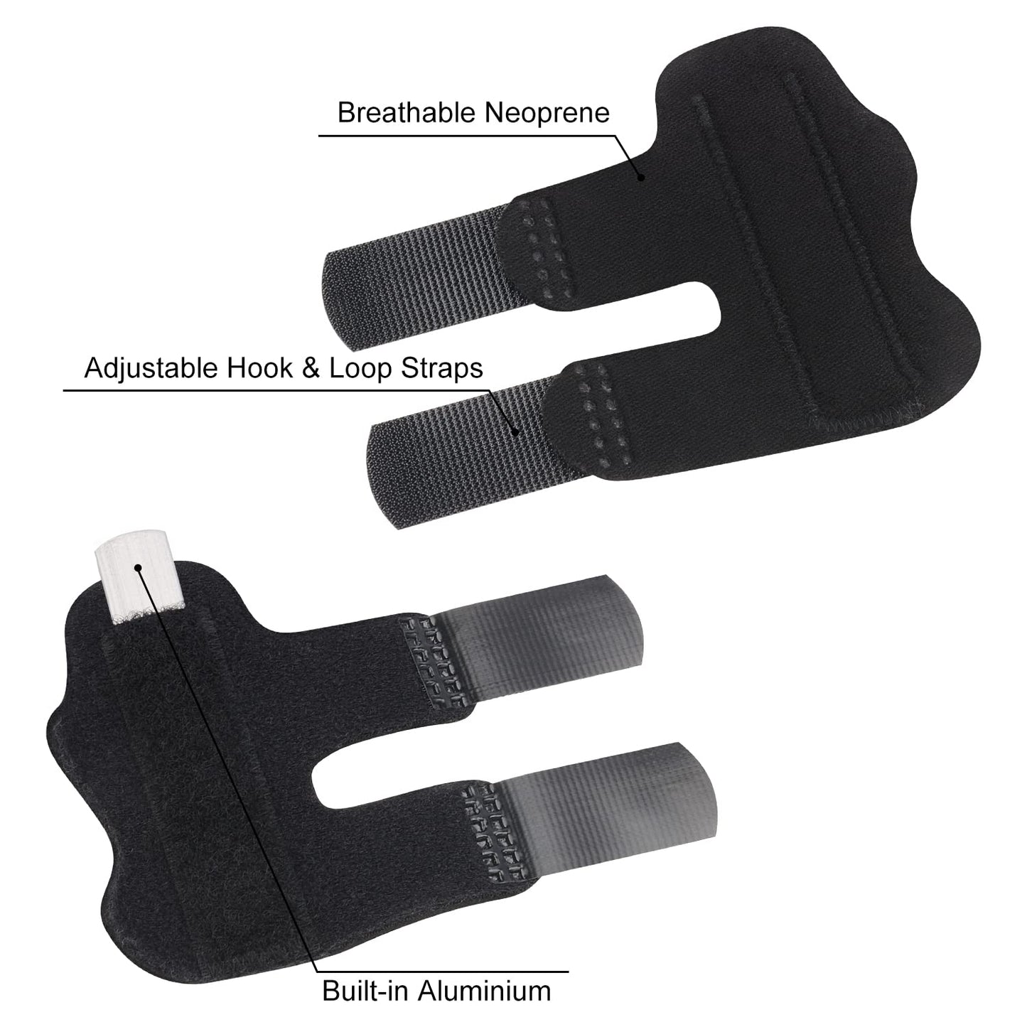 4 Pack Adjustable Finger Splint
