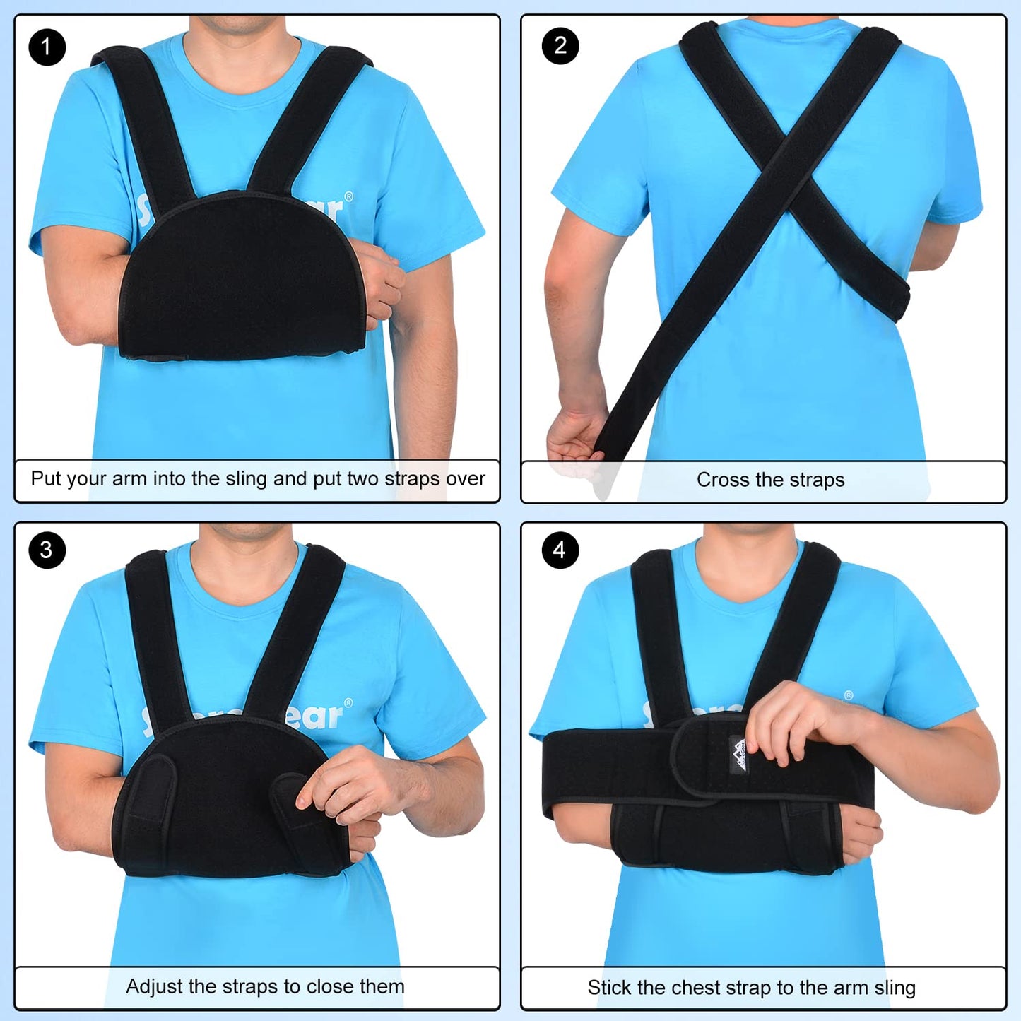 Arm Sling Shoulder Immobilizer Support Brace