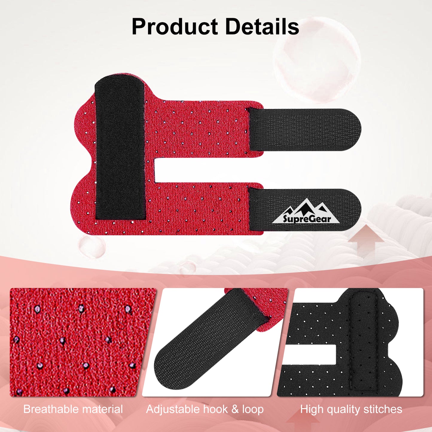 Finger Splint Support 2 Pack Adjustable Trigger Finger Brace for Broken Sprain Arthritis