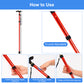 5-Level Adjustable Height Walking Stick Folding Cane