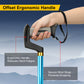 Foldable Adjustable Walking Cane with Offset Ergonomic Handle & All-Terrain Tip