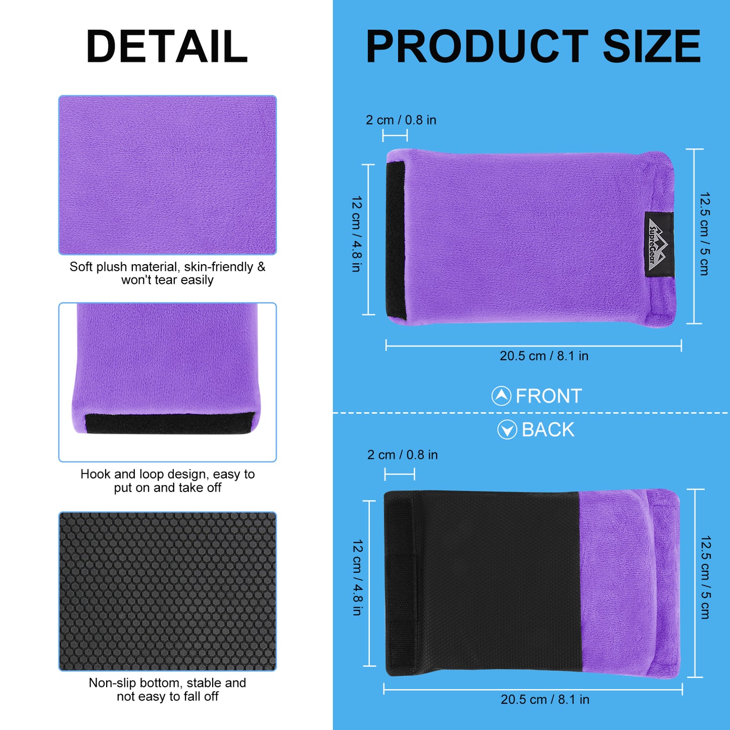 2 Pack Hand Grips Handle Covers Rollator Grip Pads