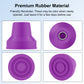4pcs Quad Rubber Cane Tip
