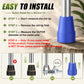 Universal Cane Tips 4-Pack Anti-Slip Rubber Replacement Tips