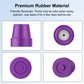 Cane Tips Replacement Rubber 4 or 8 Pack for Walking Canes & Quad Canes 1/2 or 5/8 Inch