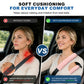 Soft Puff Seat Belt Shoulder Cover 2 Pack – Lightweight Neck & Shoulder Relief Pad for Cars, Travel & Backpacks