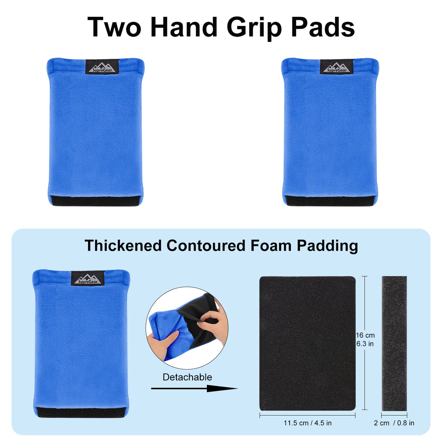 2 Pack Hand Grips Handle Covers Rollator Grip Pads