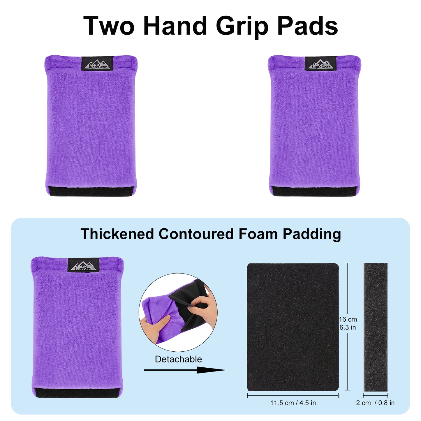 2 Pack Hand Grips Handle Covers Rollator Grip Pads