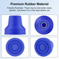 4pcs Quad Rubber Cane Tip