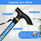 5-Level Adjustable Height Walking Stick Folding Cane