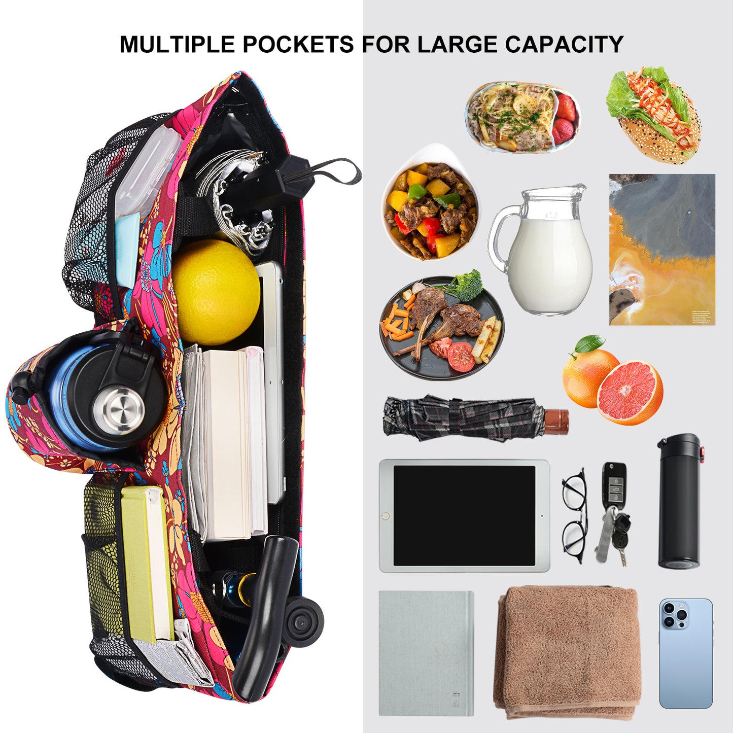 Convenient Walker Bag with Multiple Pockets