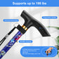 5-Level Adjustable Height Walking Stick Folding Cane