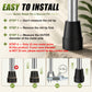 Universal Cane Tips 4-Pack Anti-Slip Rubber Replacement Tips