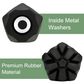 Trekking Pole Replacement Tips – Anti-Slip Rubber Ends, 8-Pack