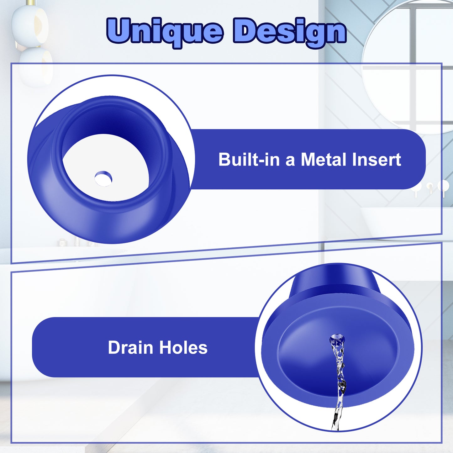 4-Pack Non-Slip Shower Chair Feet