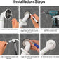 Non-Slip 304 Stainless Steel Bathroom Grab Bar Rail