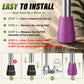 Universal Cane Tips 4-Pack Anti-Slip Rubber Replacement Tips