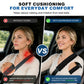 Soft Puff Seat Belt Shoulder Cover 2 Pack – Lightweight Neck & Shoulder Relief Pad for Cars, Travel & Backpacks