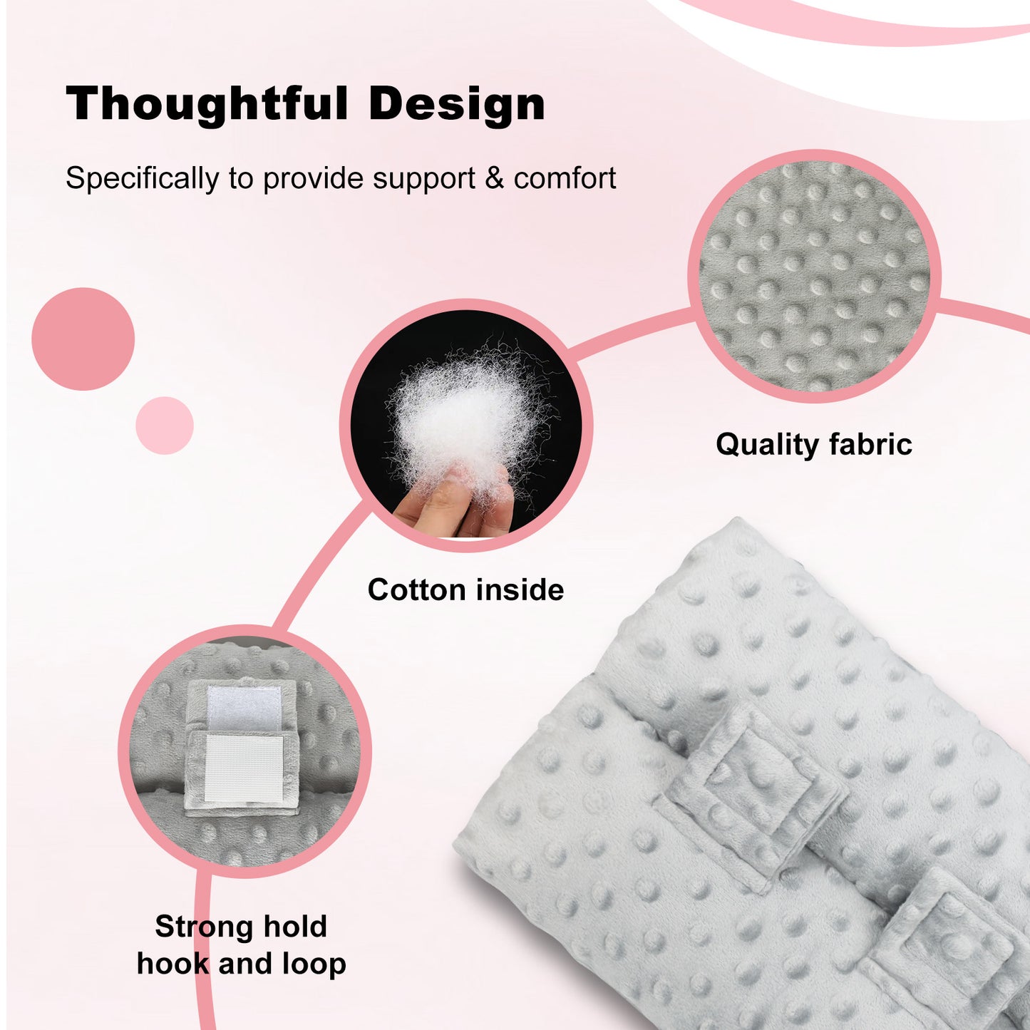 Chest Seatbelt Pillow – Soft Comfort Cushion for Travel