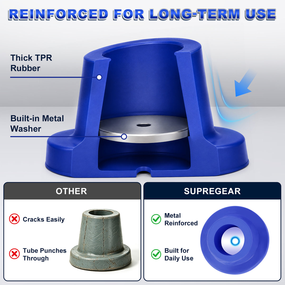 1 Inch Shower Chair Replacement Feet 4-Pack, Non-Slip Suction Rubber Tips for Bath Chairs