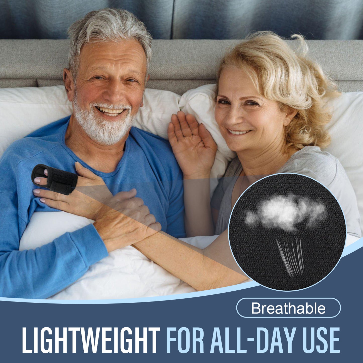 Dual Finger Splint Brace with Adjustable Aluminum Support