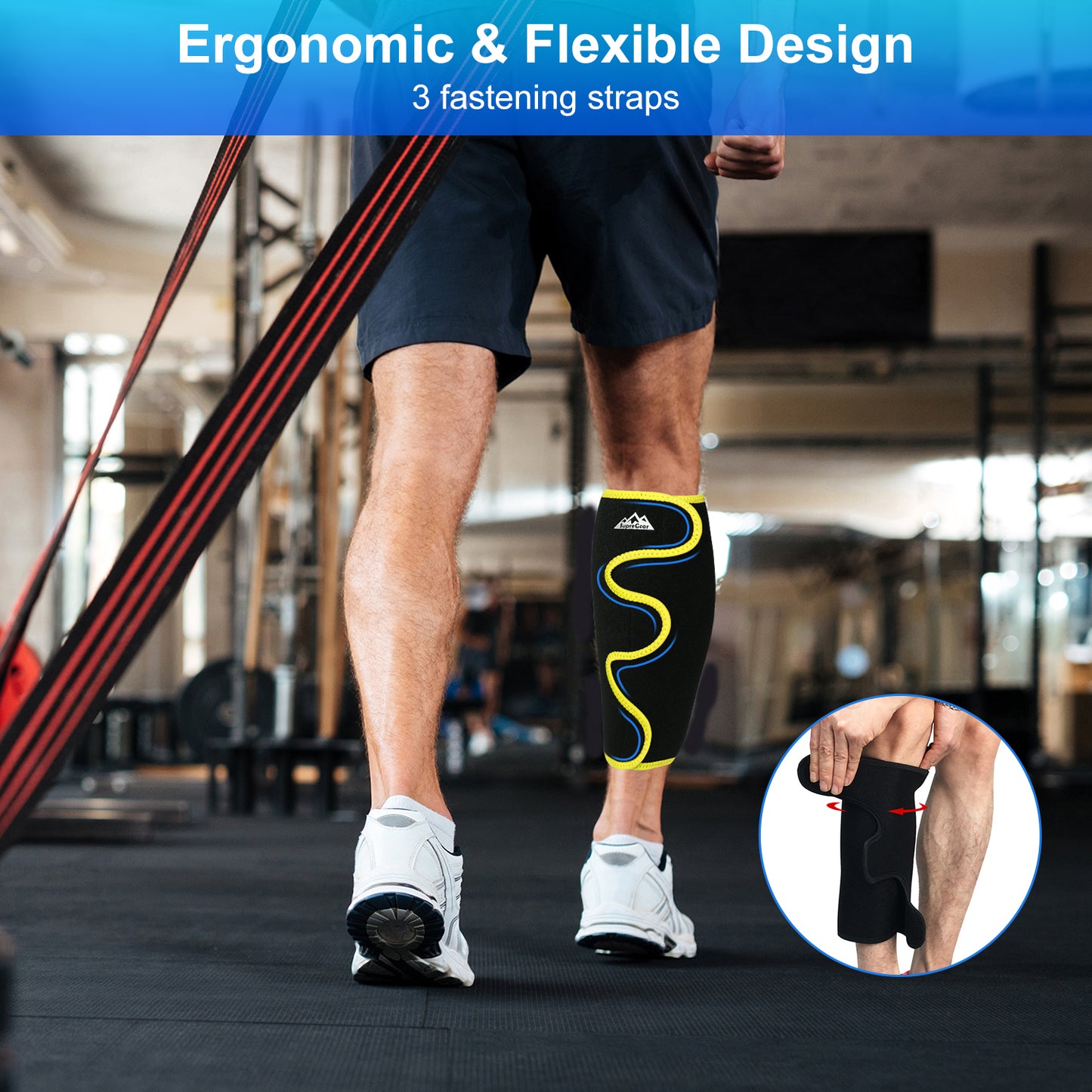 Adjustable Shin Splint Compression Calf Support Brace