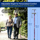 Folding Walking Cane, Adjustable Height, Lightweight Floral Cane