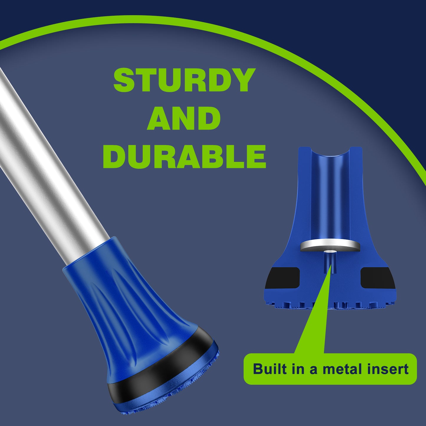 2-Pack 3/4" Cane Tips for All-Terrain Use