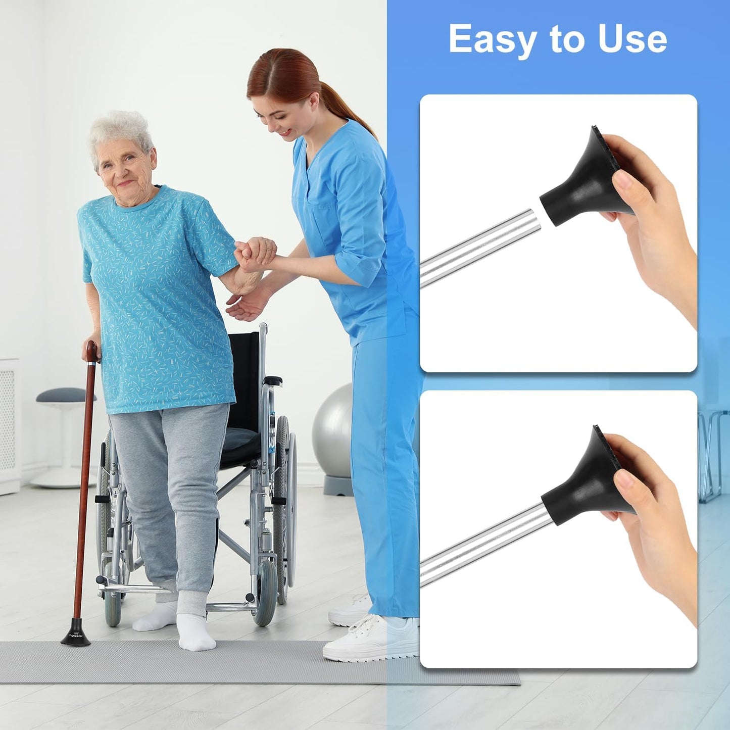 Cane Tip Replacement, 3/4 Inch