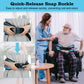 Gait Belt Transfer Aid, 7 Handles, Quick-Release Buckle