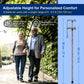 Folding Walking Cane, Adjustable Height, Lightweight Floral Cane