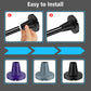 7/8" Heavy-Duty Anti-Slip Rubber Cane Tips with Steel Core, 2-Pack