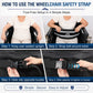 Wheelchair Positioning Belt ¨C Adjustable Breathable Mesh Support Strap for Wheelchairs, Transport Chairs & Mobility Scooters
