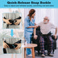 Gait Belt Transfer Aid, 7 Handles, Quick-Release Buckle