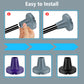 7/8" Heavy-Duty Anti-Slip Rubber Cane Tips with Steel Core, 2-Pack