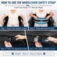Wheelchair Positioning Belt ¨C Adjustable Breathable Mesh Support Strap for Wheelchairs, Transport Chairs & Mobility Scooters