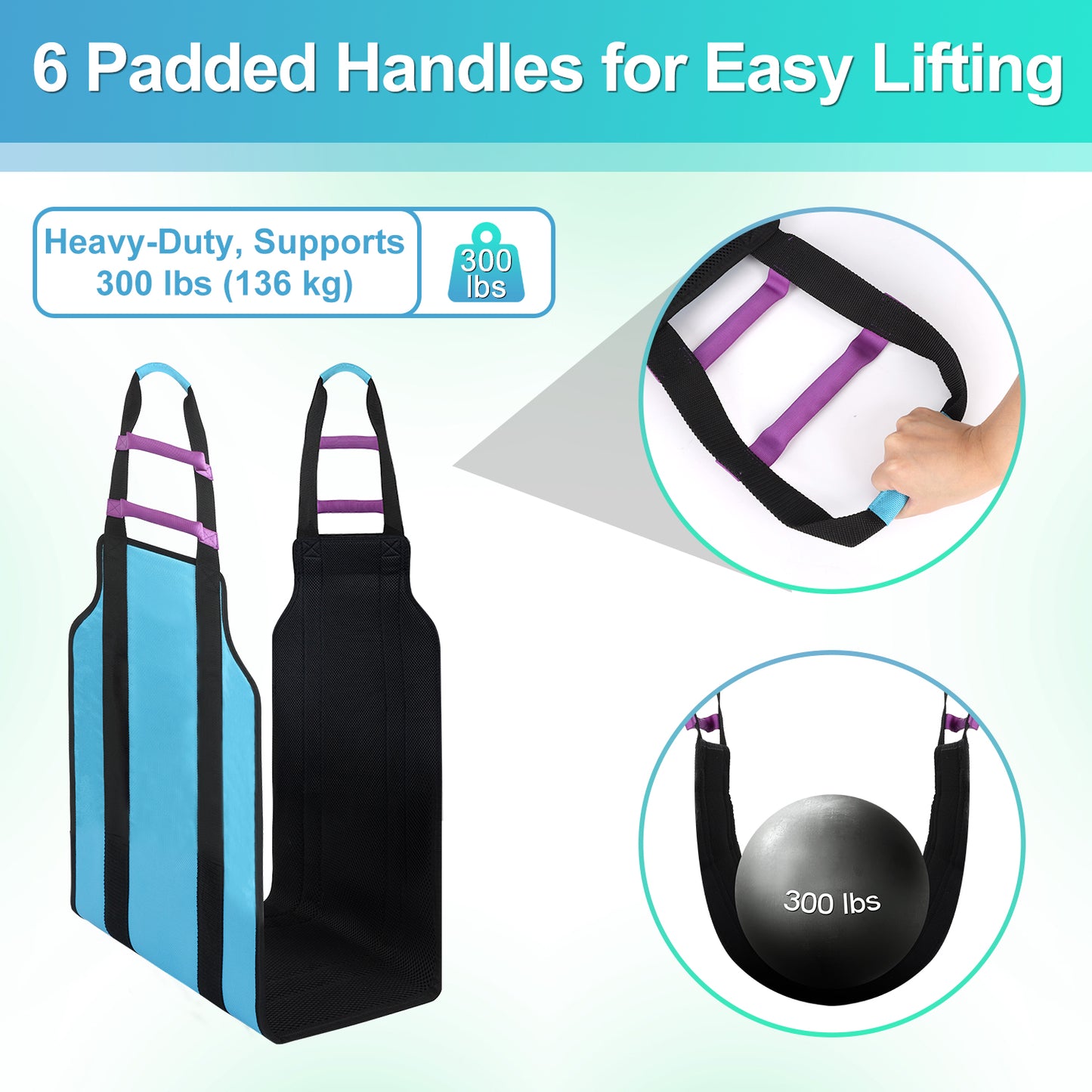 Transfer Sling 35" – Lift Assist Gait Belt for Seniors & Disabled