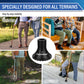 Anti Slip Cane Tip Replacement, Wide Base for Stability and Grip