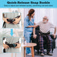 Gait Belt Transfer Aid, 7 Handles, Quick-Release Buckle