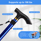 5-Level Adjustable Height Walking Stick Folding Cane