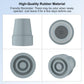 6-Pack Non-Slip Stable High-Strength Rubber Cane Tip