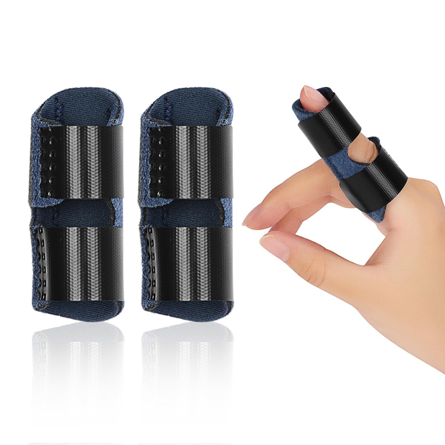 2 Pack Adjustable Kids Finger Splint Support