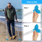 Self-Standing Cane Tip, Rubber Quad Base for Canes & Walking Sticks