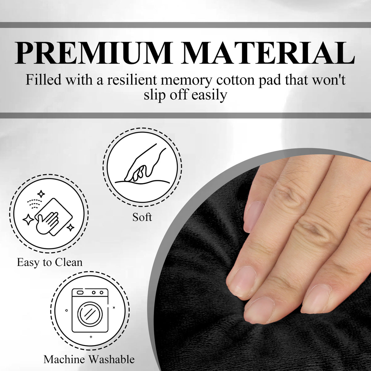 Crutch Pad & Hand Grip Covers Set – Soft Memory Foam Underarm Cushions with Non-Slip Breathable Covers for Standard Crutches, 4 Pack