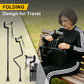Foldable Adjustable Walking Cane with Offset Ergonomic Handle & All-Terrain Tip